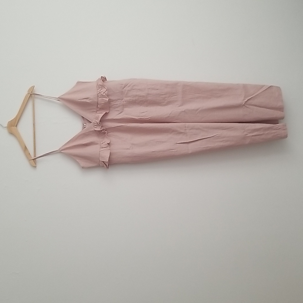 🏷️ SOLD - ASOS Dusty Pink Wide Leg Jumpsuit Size 14